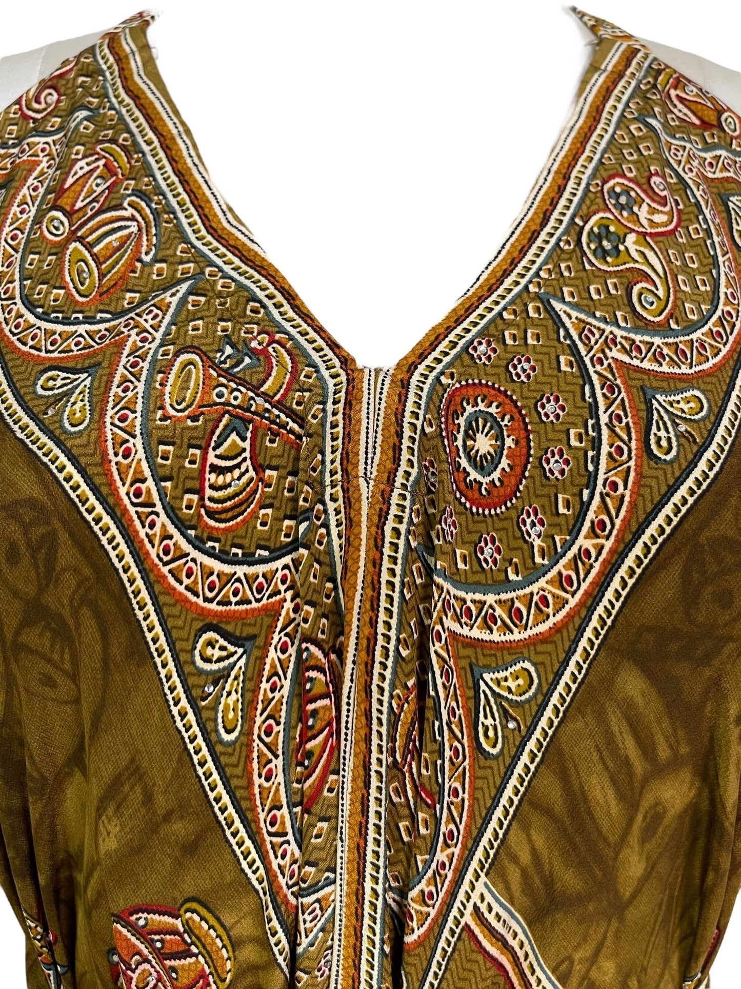 PRC7252 Avatar Pure Silk Maxi Dress with Belt - Velora Luxury Fashion