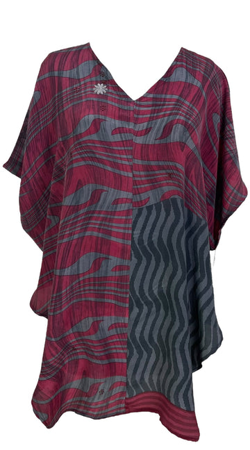 PRC7284 Avatar Pure Silk Waterfall Top - Velora Luxury Fashion
