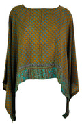 PRC7288 Avatar Pure Silk Kimono-Sleeved Top - Velora Luxury Fashion