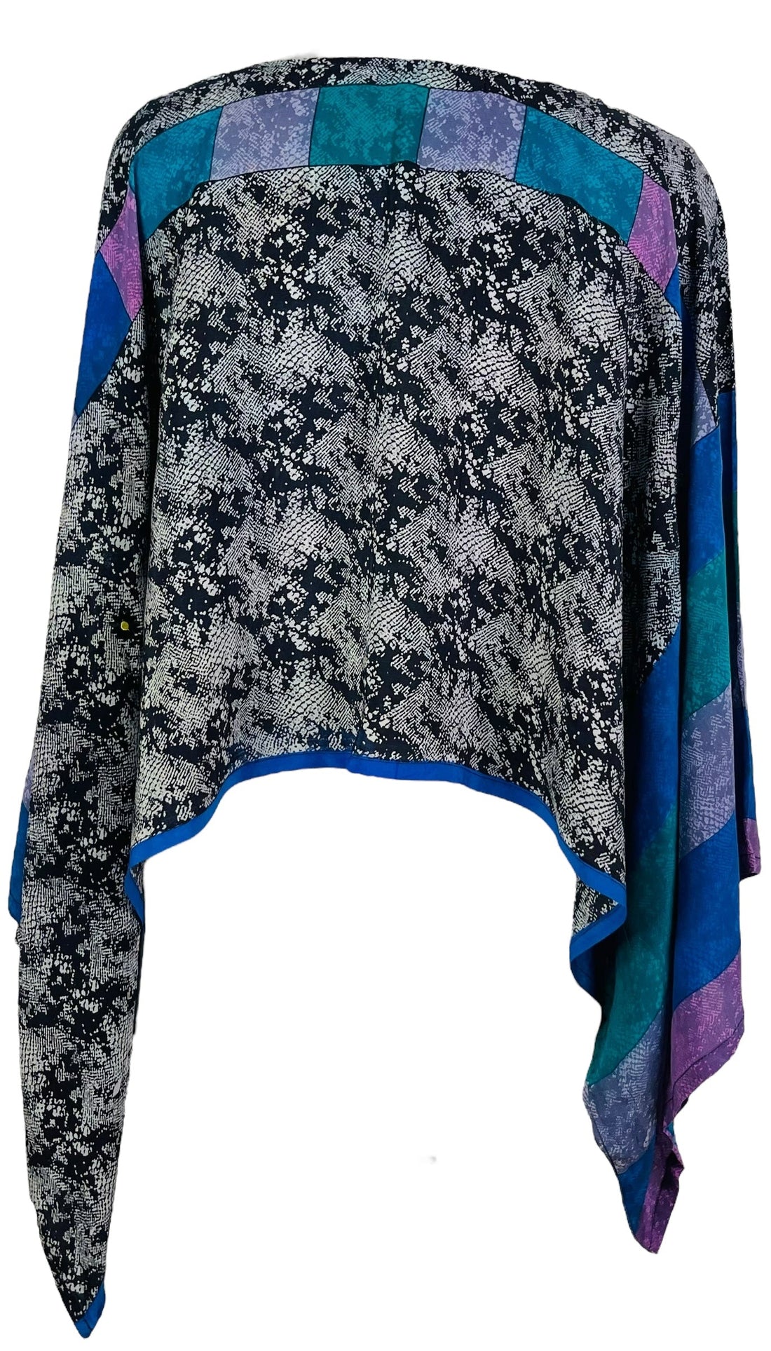 PRC7295 Avatar Pure Silk Kimono-Sleeved Top - Velora Luxury Fashion