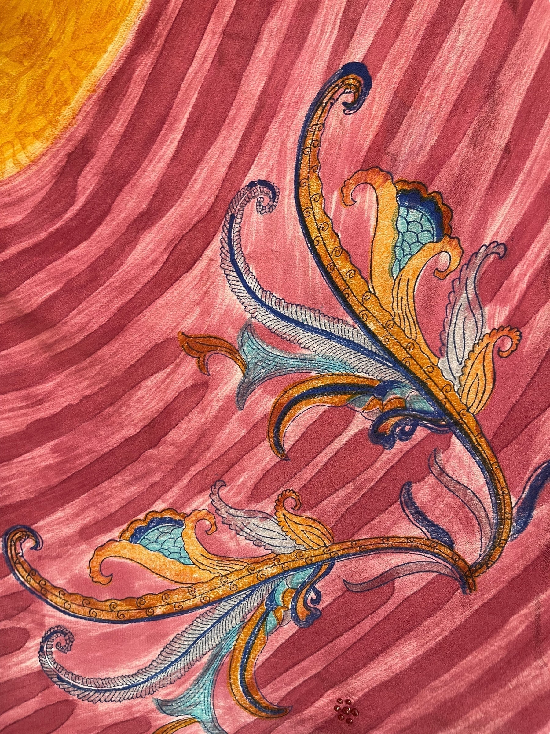 PRC7320 Avatar Pure Silk Capelet Poncho - Velora Luxury Fashion