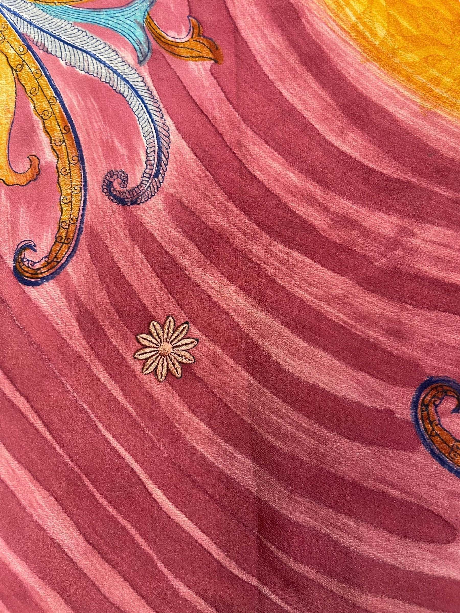 PRC7320 Avatar Pure Silk Capelet Poncho - Velora Luxury Fashion