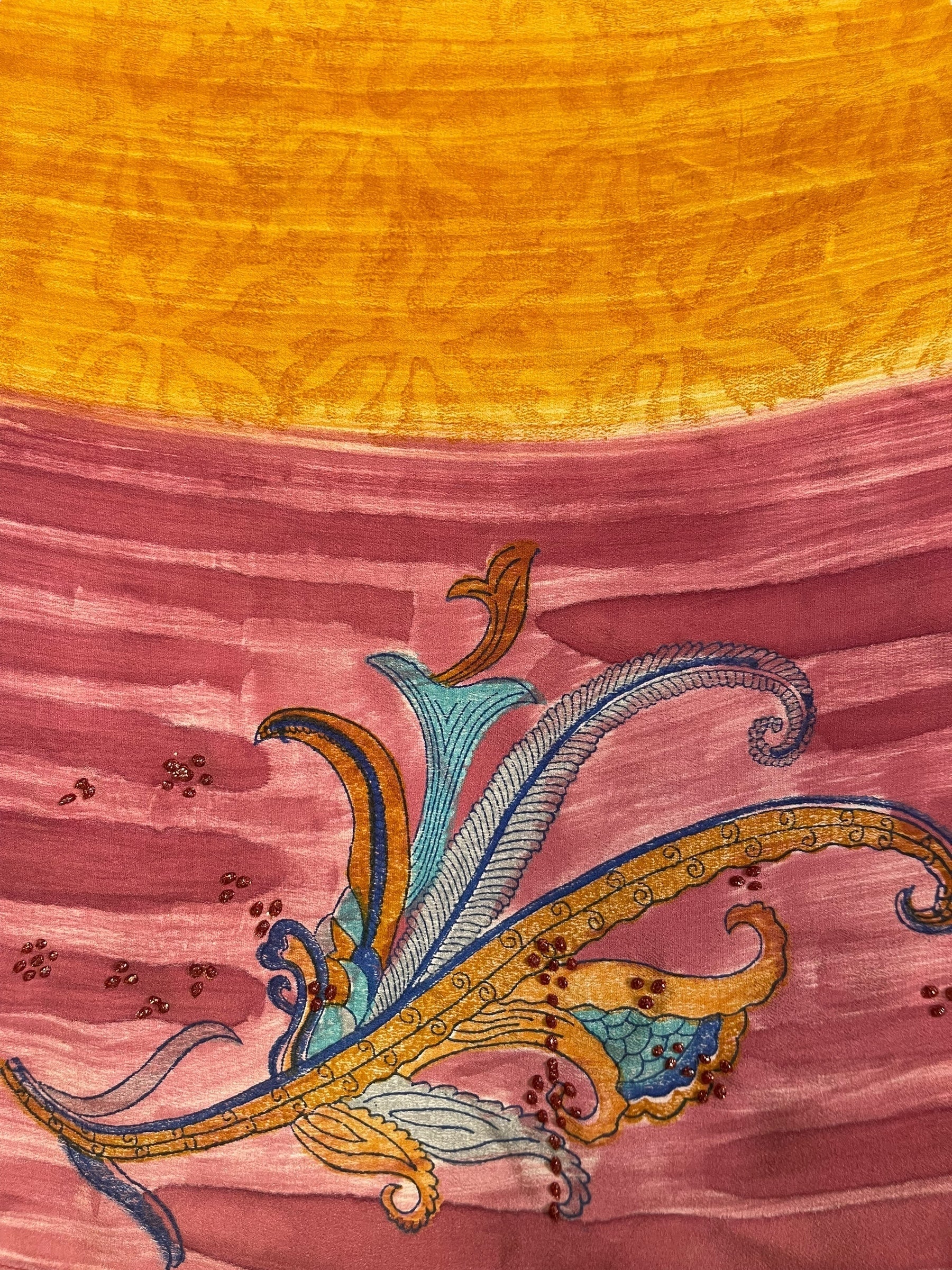 PRC7320 Avatar Pure Silk Capelet Poncho - Velora Luxury Fashion