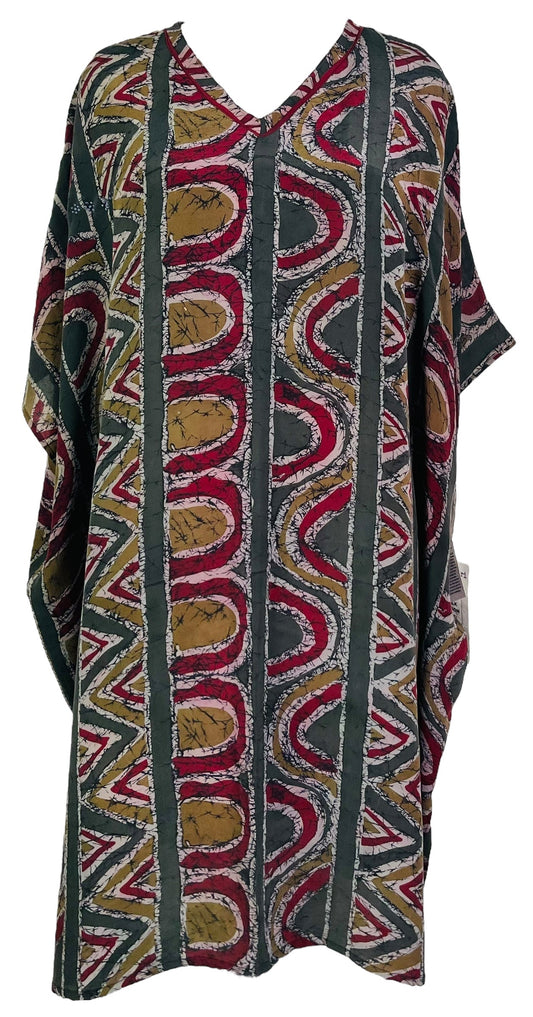 PRC7469 Avatar Pure Silk Midi Length Kaftan - Velora Luxury Fashion