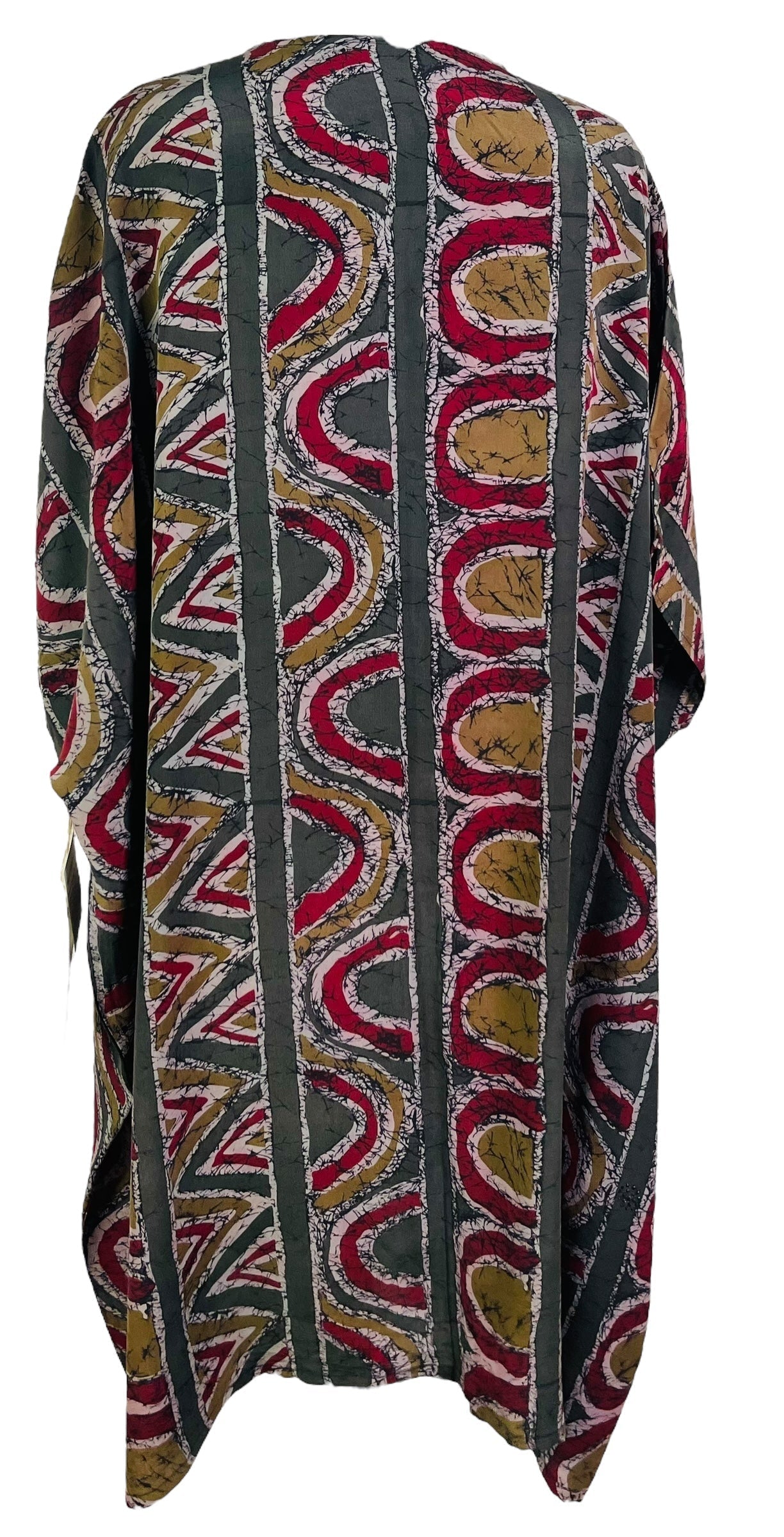 PRC7469 Avatar Pure Silk Midi Length Kaftan - Velora Luxury Fashion