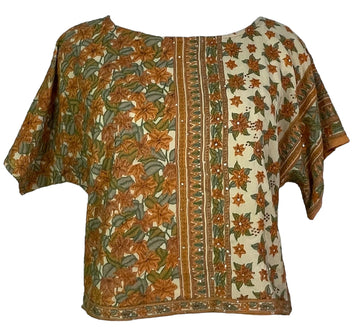 PRC7472 Avatar Pure Silk Boxy Top - Velora Luxury Fashion