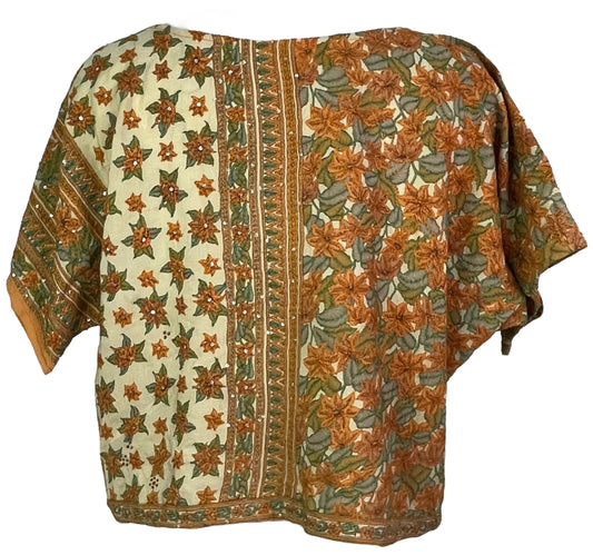 PRC7472 Avatar Pure Silk Boxy Top - Velora