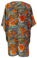 PRC7520 Avatar Pure Silk Kimono-Sleeved Jacket with Belt - Velora Luxury Fashion