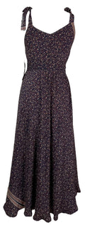 PRC7665 Avatar Pure Silk Maxi Dress with Belt - Velora Luxury Fashion