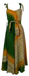 PRC7667 Avatar Pure Silk Maxi Dress with Belt - Velora Luxury Fashion