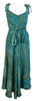 PRC7754 Avatar Pure Silk Maxi Dress with Belt - Velora Luxury Fashion