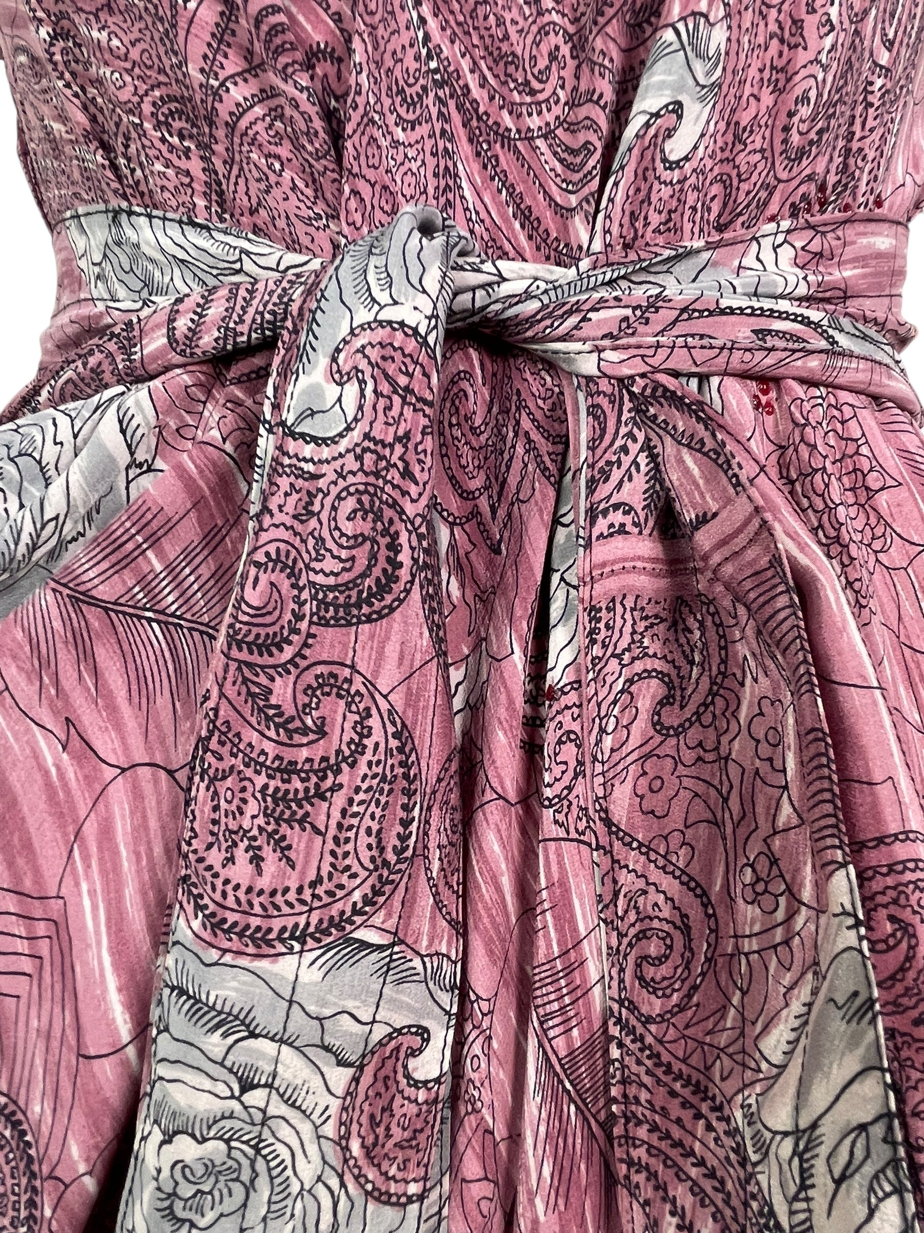 PRC7760 Avatar Pure Silk Maxi Dress with Belt - Velora Luxury Fashion