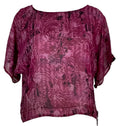 PRG5501 Sheer Avatar Pure Silk Boxy Top - Velora Luxury Fashion