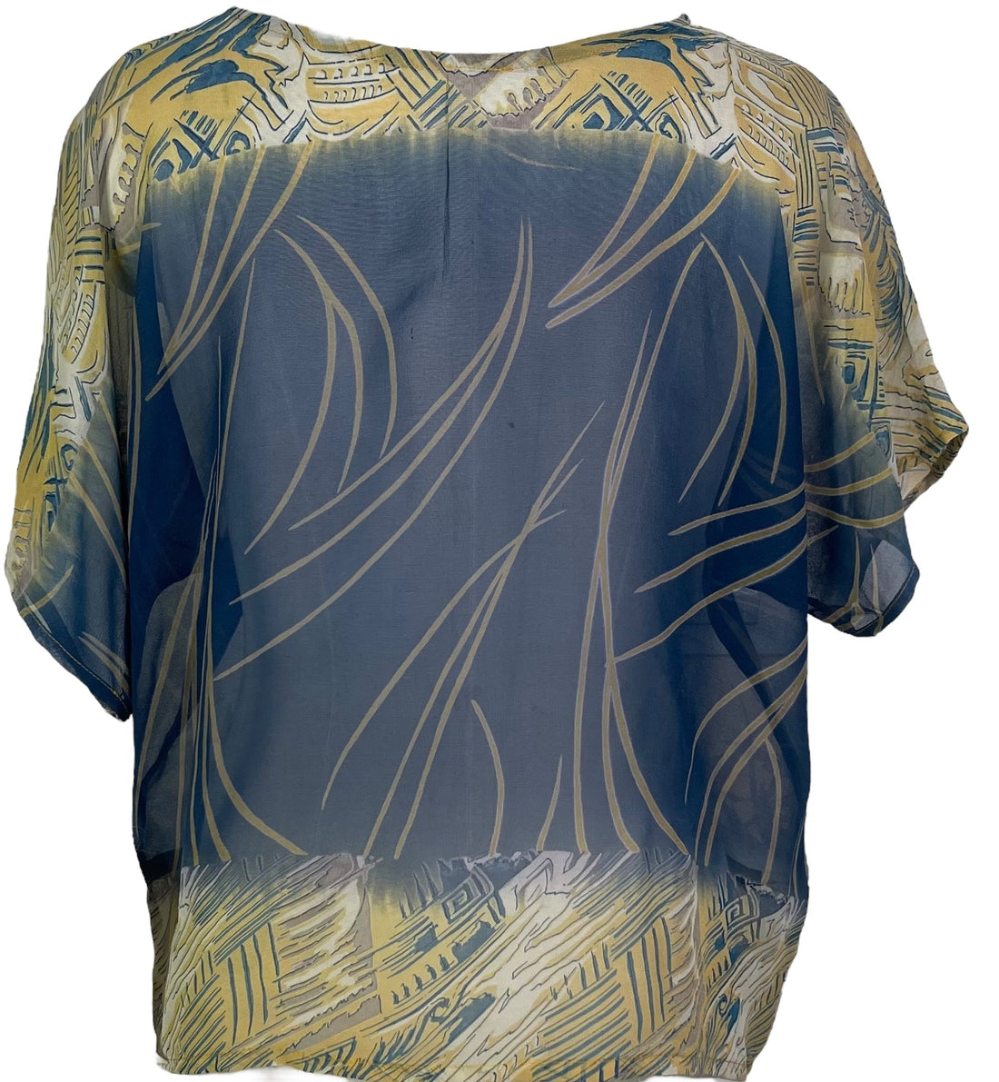 PRG5512 Sheer Avatar Pure Silk Boxy Top - Velora Luxury Fashion