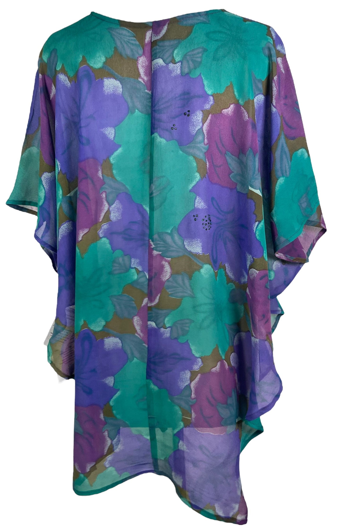 PRG6310 Sheer Avatar Pure Silk Waterfall Top - Velora Luxury Fashion