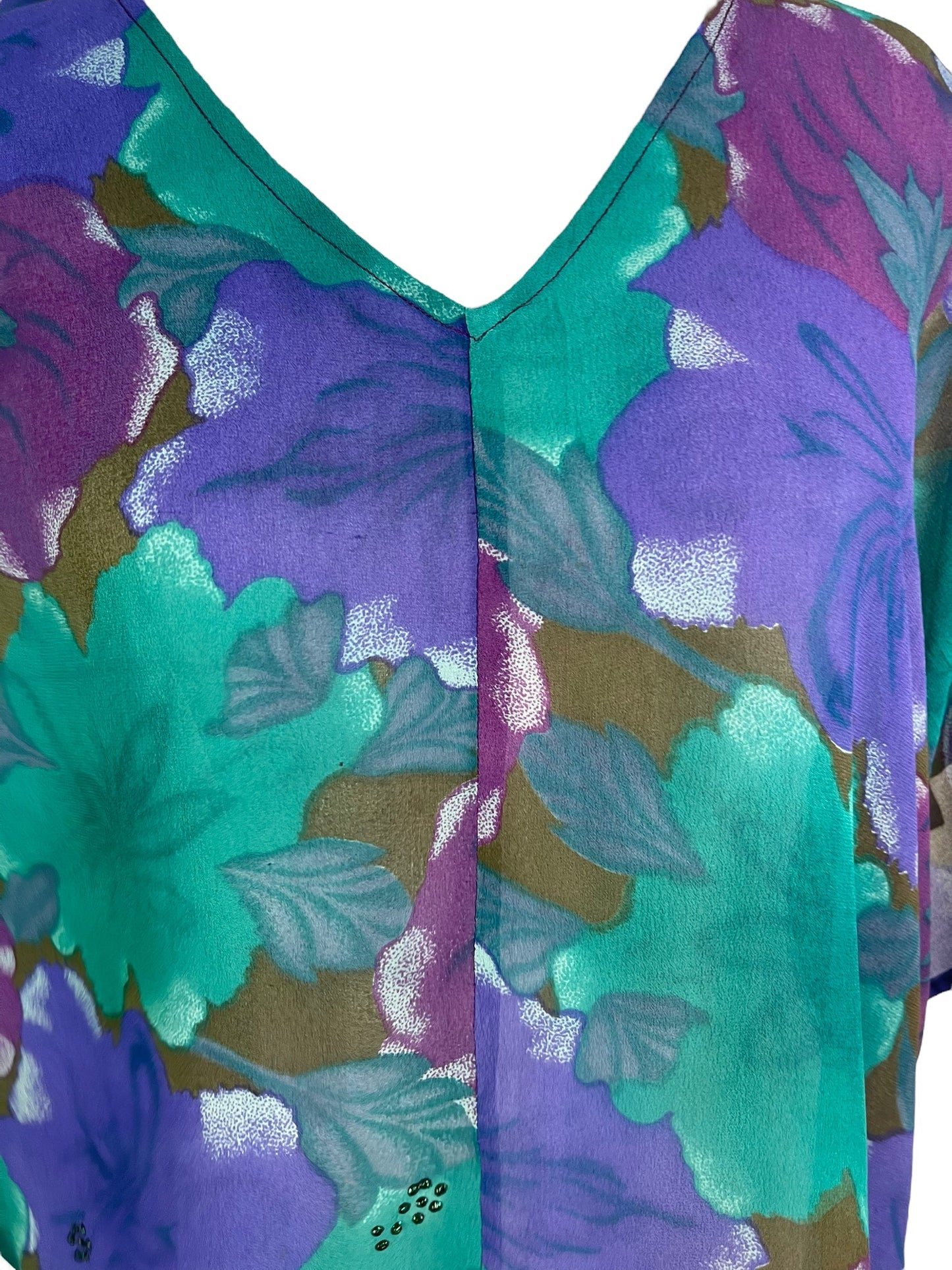 PRG6310 Sheer Avatar Pure Silk Waterfall Top - Velora Luxury Fashion