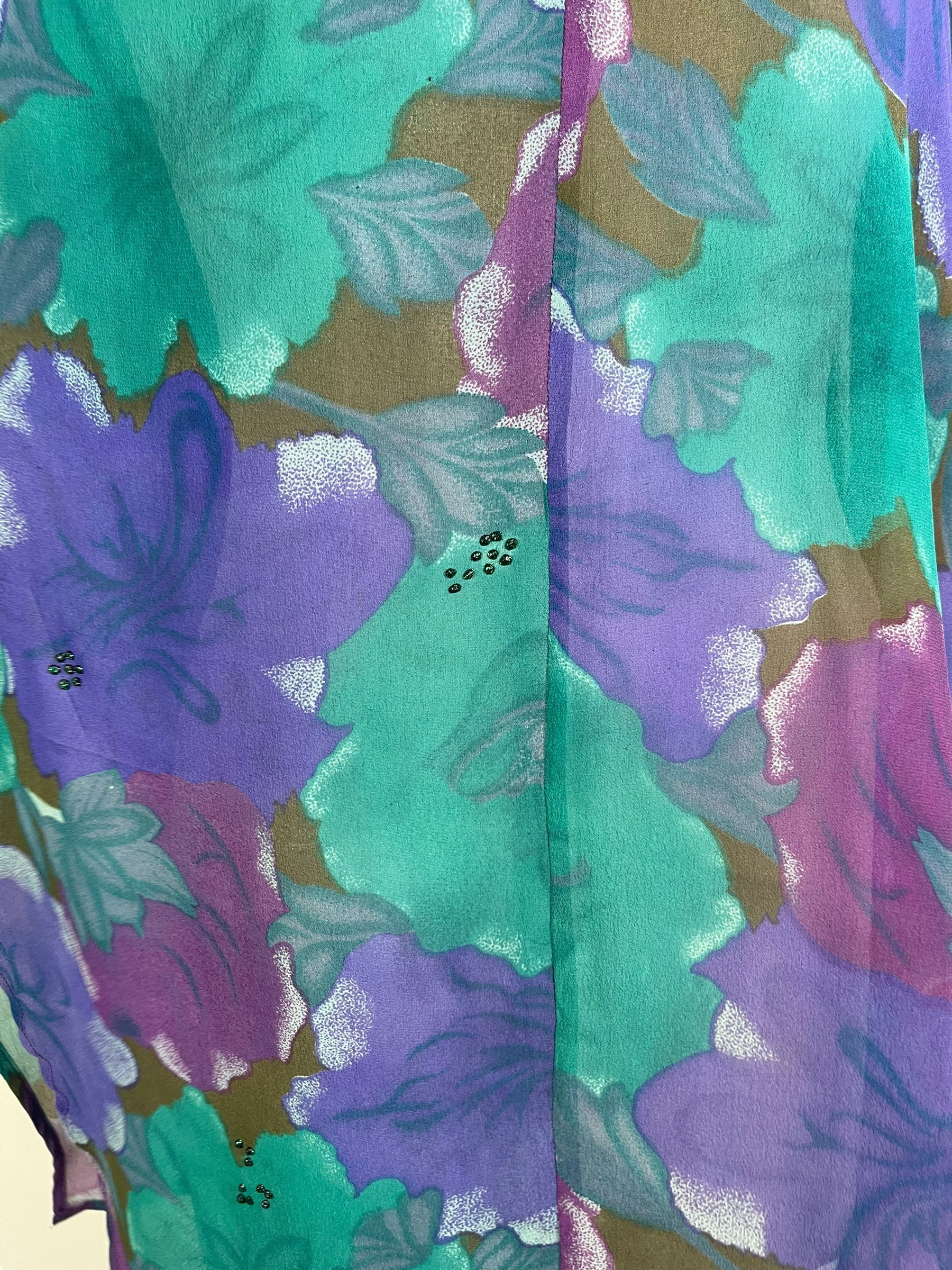 PRG6310 Sheer Avatar Pure Silk Waterfall Top - Velora Luxury Fashion