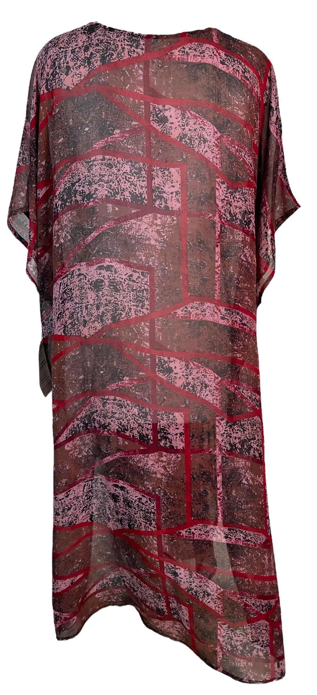 PRG6357 Sheer Avatar Pure Silk Maxi Kaftan - Velora Luxury Fashion