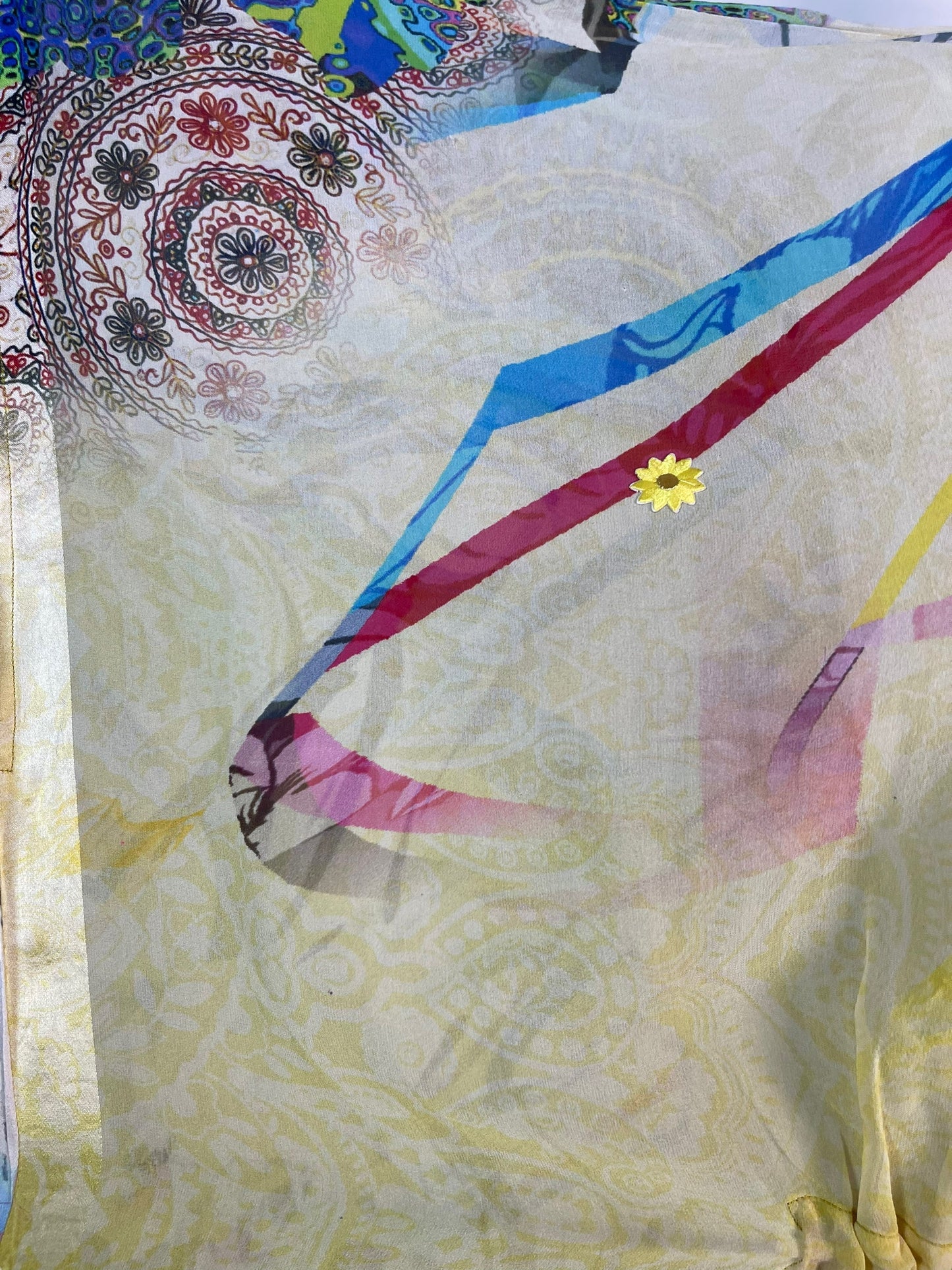 PRG6362 Sheer Avatar Pure Silk Maxi Kaftan - Velora