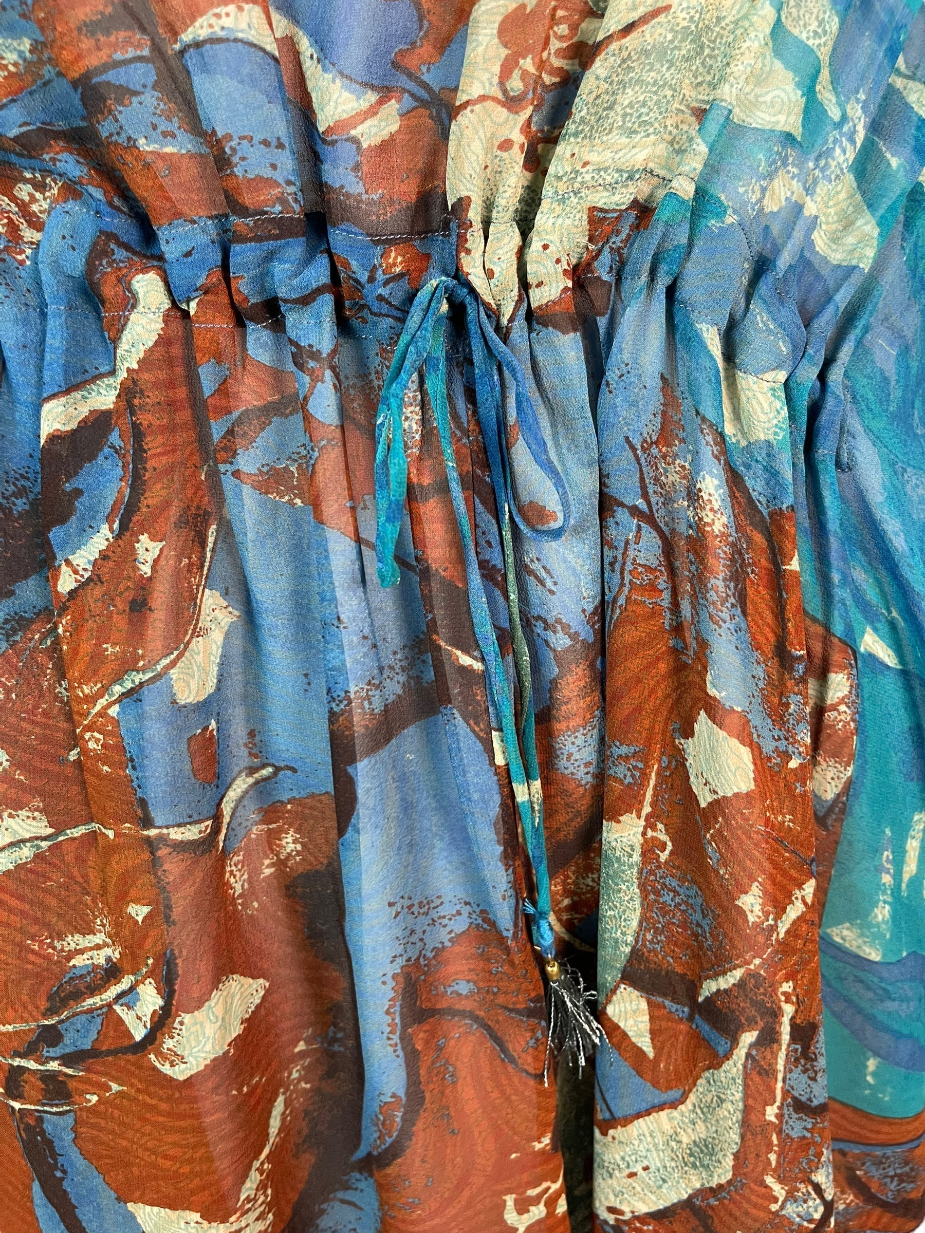 PRG6365 Sheer Avatar Pure Silk Maxi Kaftan - Velora Luxury Fashion