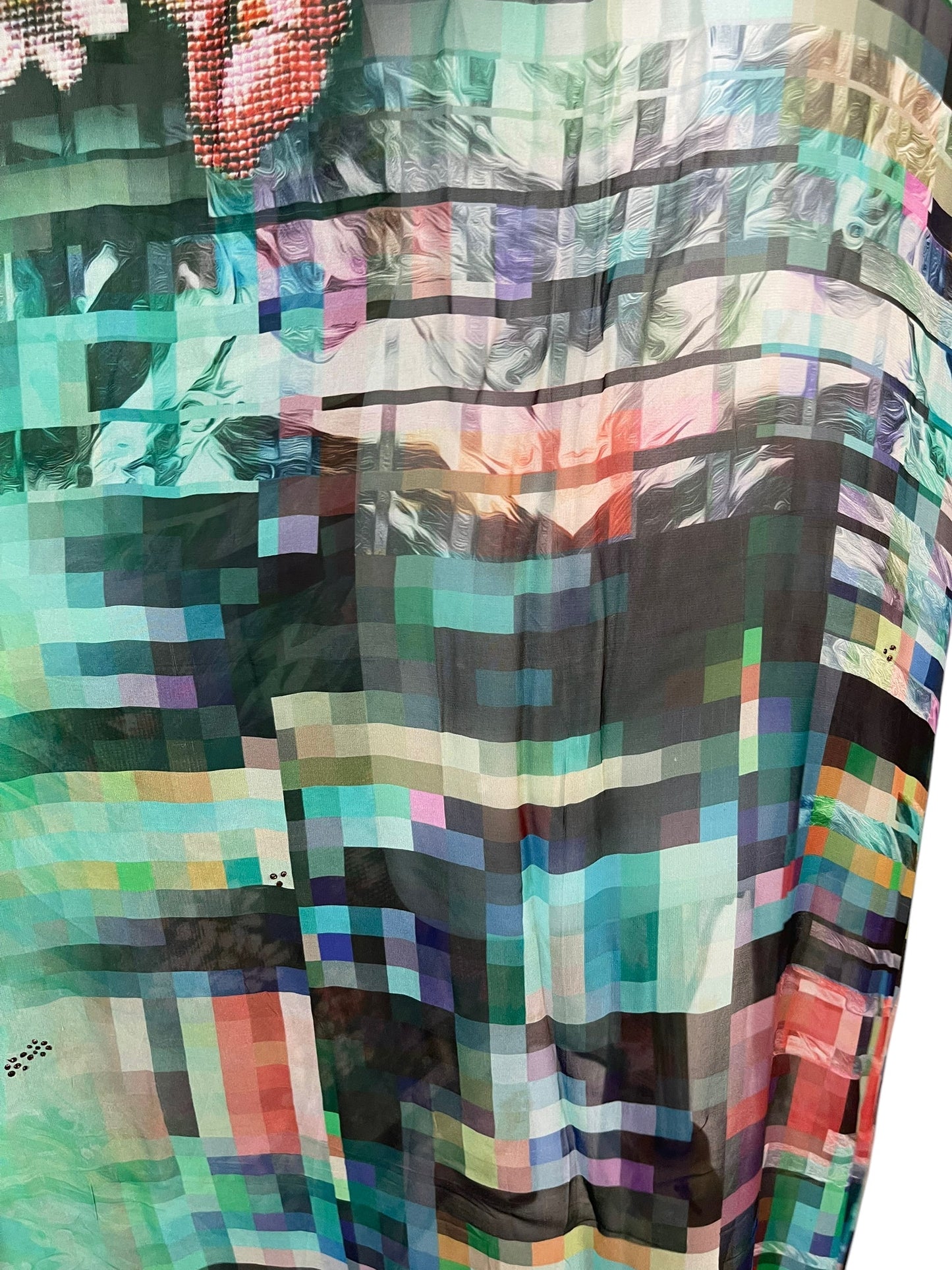 PRG6371 Sheer Avatar Pure Silk Maxi Kaftan - Velora Luxury Fashion