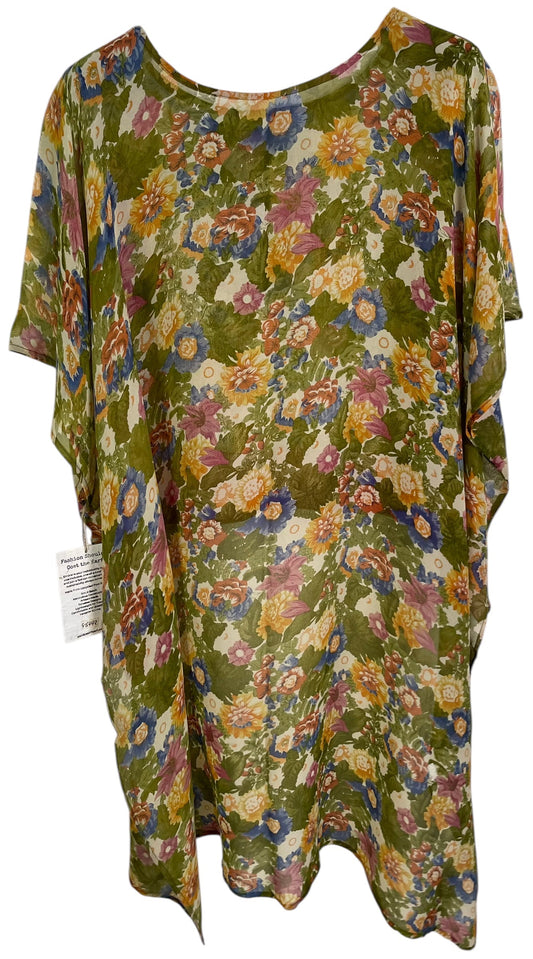 PRG6442 Sheer Avatar Pure Silk Hi Lo Top - Velora Luxury Fashion