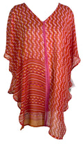 PRG6514 Sheer Avatar Pure Silk Waterfall Top - Velora Luxury Fashion