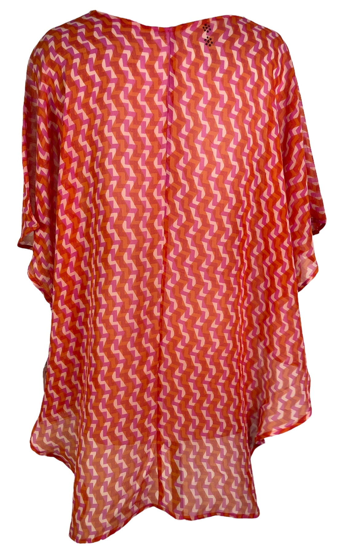 PRG6514 Sheer Avatar Pure Silk Waterfall Top - Velora Luxury Fashion