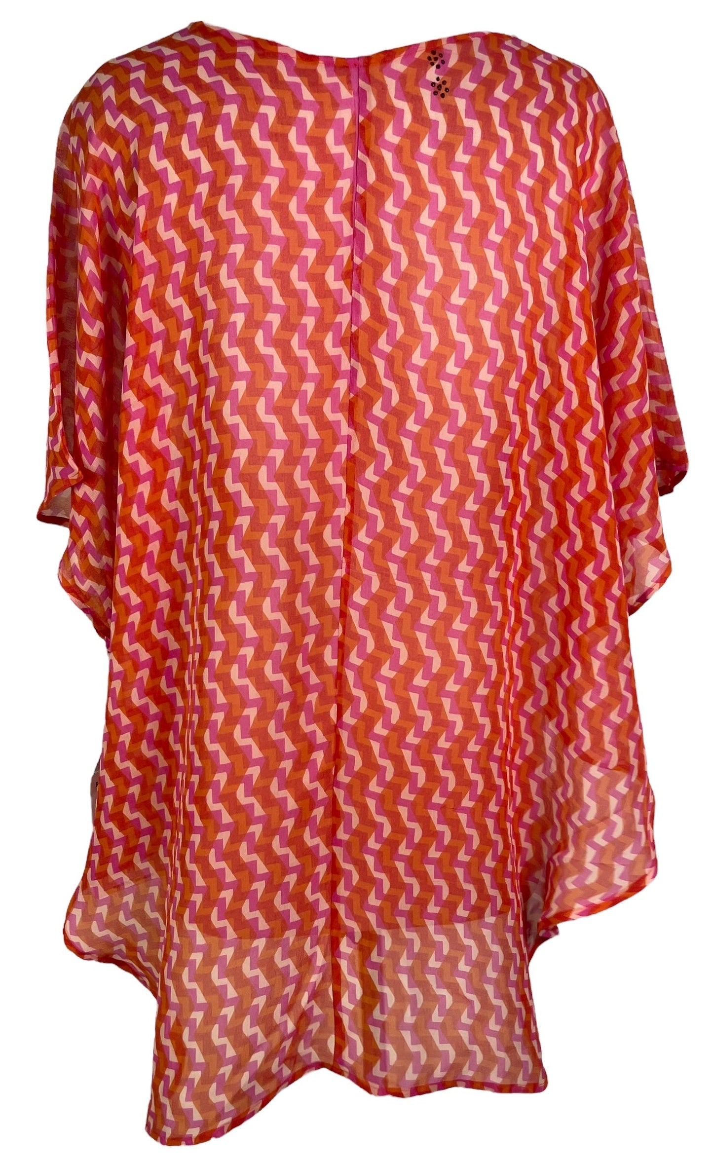 PRG6514 Sheer Avatar Pure Silk Waterfall Top - Velora Luxury Fashion