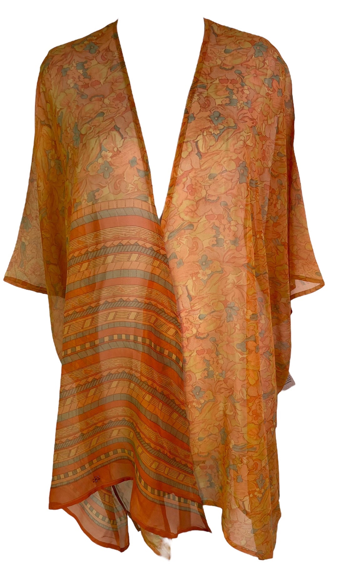 PRG6525 Sheer Avatar Pure Silk Cardigan - Velora Luxury Fashion