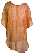 PRG6525 Sheer Avatar Pure Silk Waterfall Top - Velora Luxury Fashion