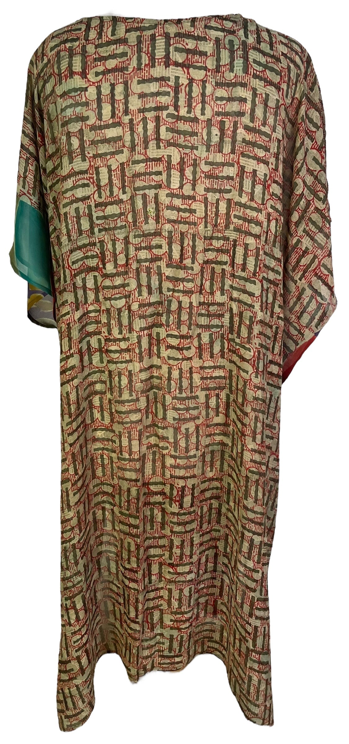 PRG6784 Sheer Avatar Pure Silk Maxi Kaftan - Velora Luxury Fashion