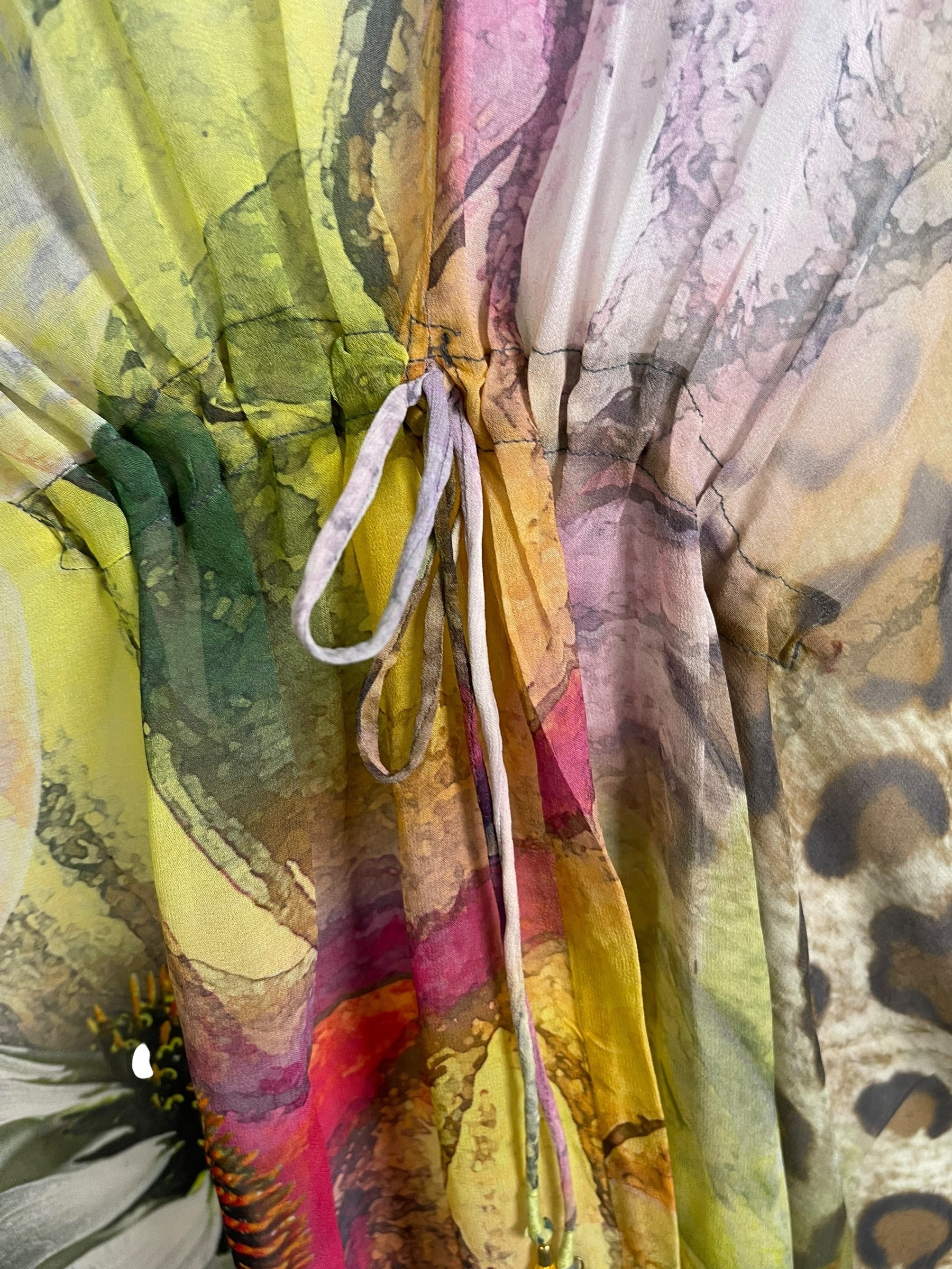PRG6798 Sheer Avatar Pure Silk Maxi Kaftan - Velora Luxury Fashion