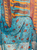 PRG6805 Sheer Avatar Pure Silk Self Pocket Tunic Dress - Velora Luxury Fashion