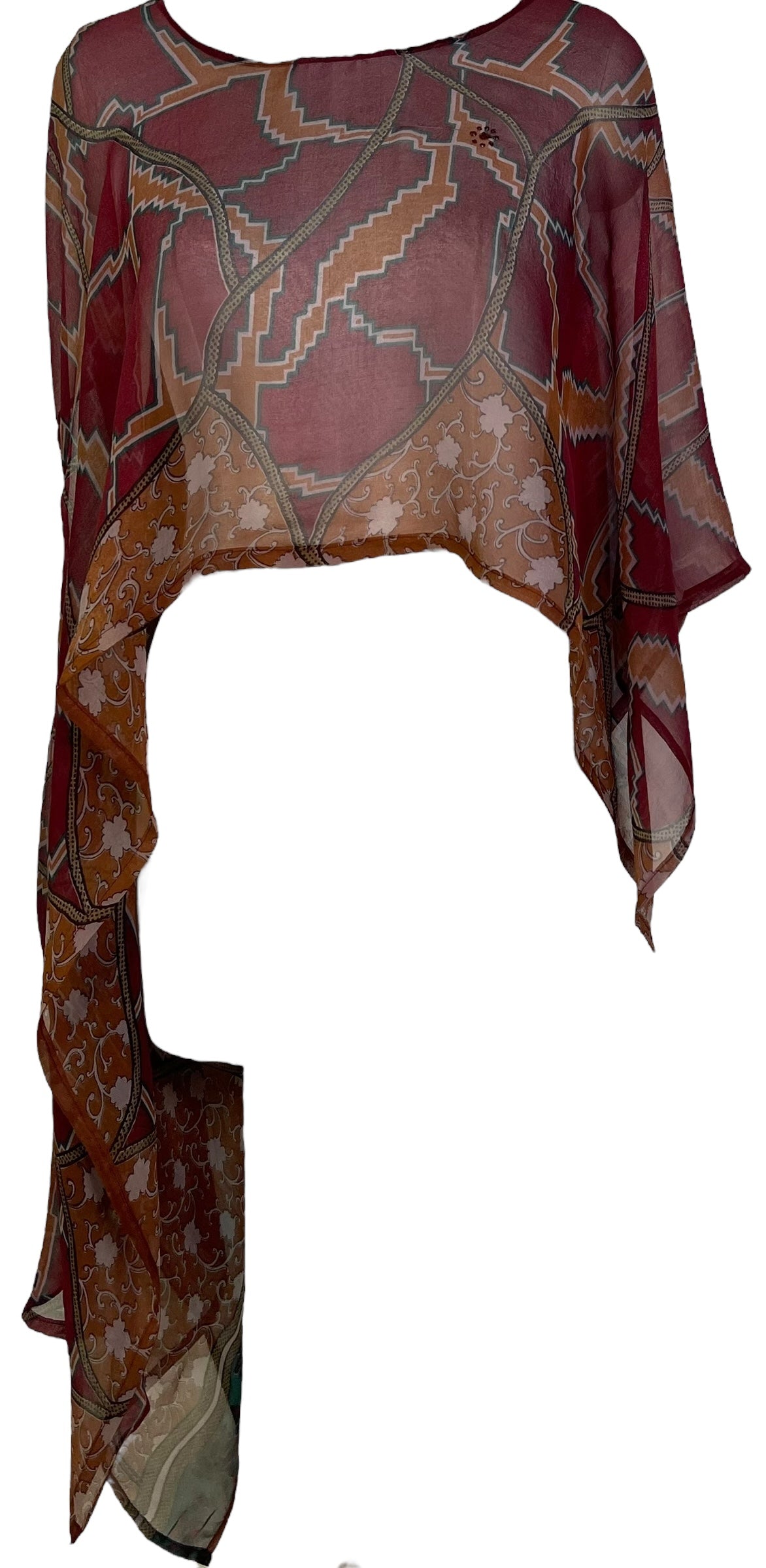 PRG6856 Sheer Avatar Pure Silk Versatile Vest - Velora Luxury Fashion