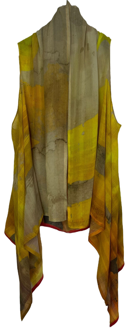 PRG6891 Sheer Avatar Pure Silk Versatile Vest - Velora Luxury Fashion