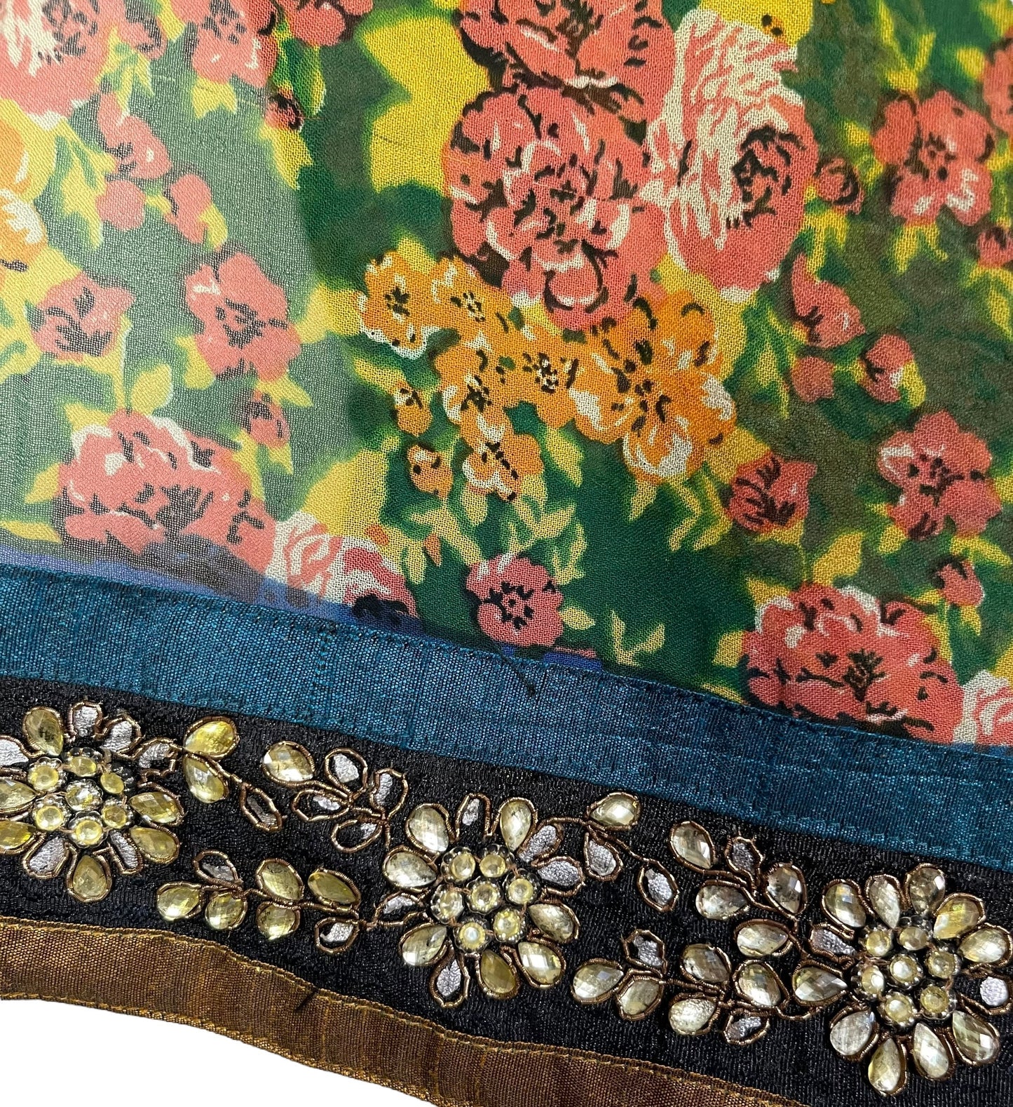 PRG6899 Sheer Avatar Pure Silk Capelet Poncho - Velora