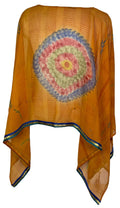 PRG7045 Sheer Avatar Pure Silk Capelet Poncho - Velora Luxury Fashion