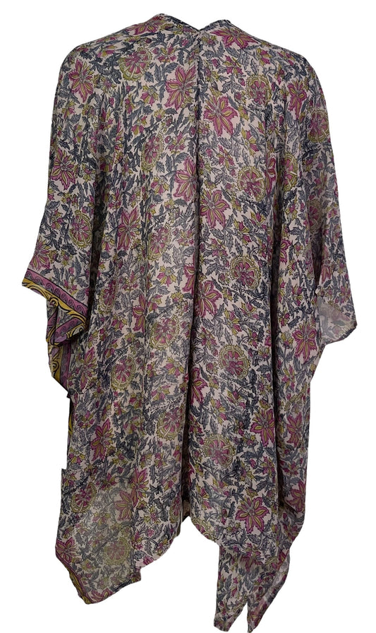 PRG7100 Sheer Avatar Pure Silk Cardigan - Velora Luxury Fashion