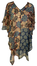 PRG7107 Sheer Avatar Pure Silk Waterfall Top - Velora Luxury Fashion