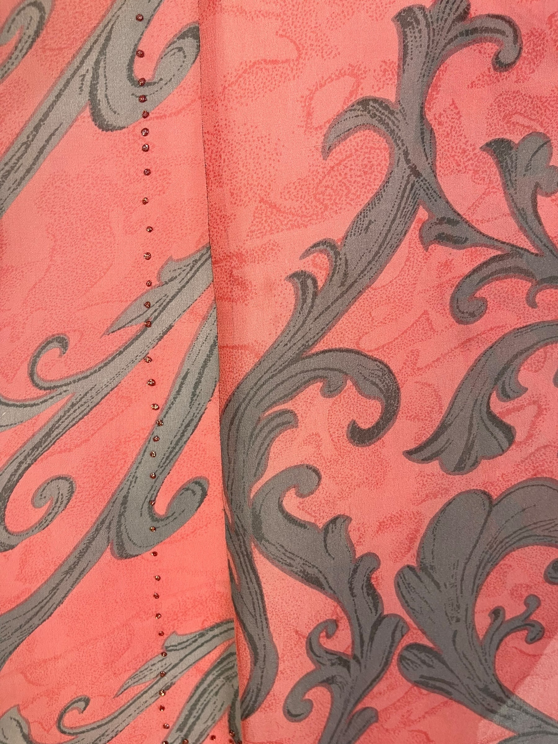 PRG7263 Sheer Avatar Pure Silk Waterfall Top - Velora Luxury Fashion