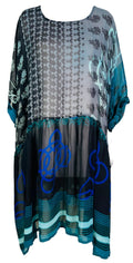 PRG7430 Sheer Avatar Pure Silk Boxy Babydoll Dress - Velora Luxury Fashion