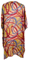 PRG7478 Sheer Avatar Pure Silk Midi Length Kaftan - Velora Luxury Fashion