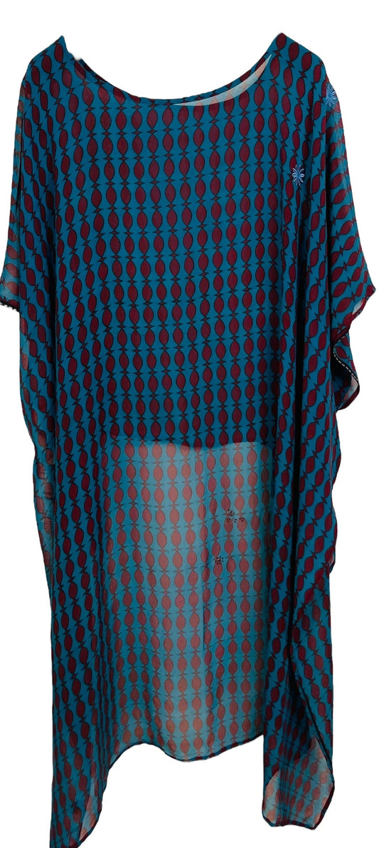 PRG7494 Sheer Avatar Pure Silk Hi Lo Top - Velora