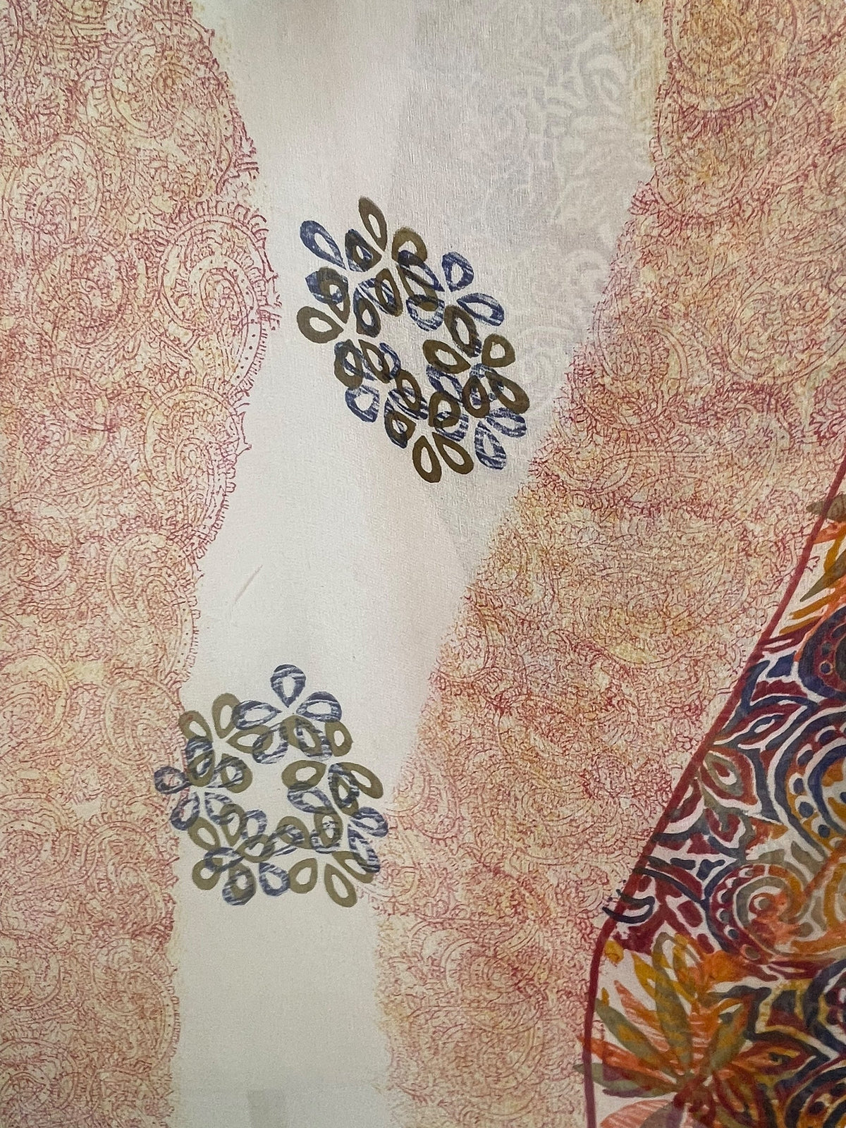 PRG7714 Sheer Avatar Pure Silk Short Kaftan Tunic with Slits - Velora Luxury Fashion