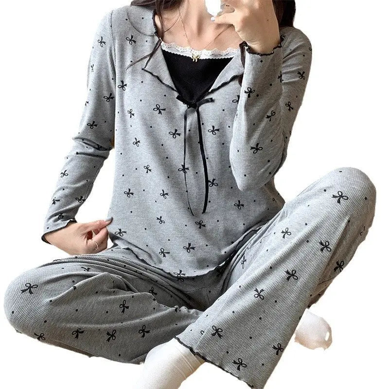 Pajamas For Women Long Sleeve With Chest Pad EX-STOCK Canada