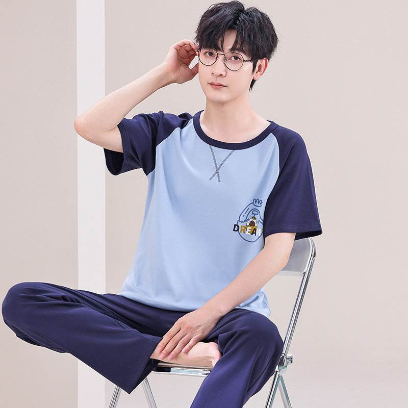 Pajamas Men's Short-sleeved Trousers Summer EX-STOCK Canada