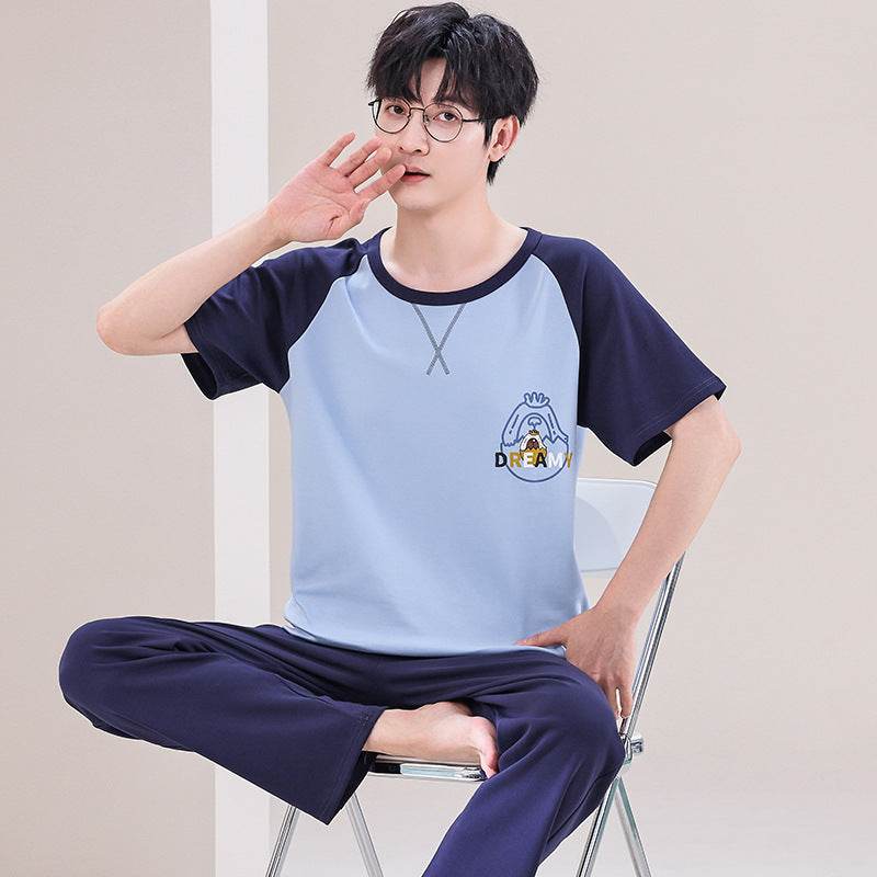 Pajamas Men's Short-sleeved Trousers Summer EX-STOCK Canada