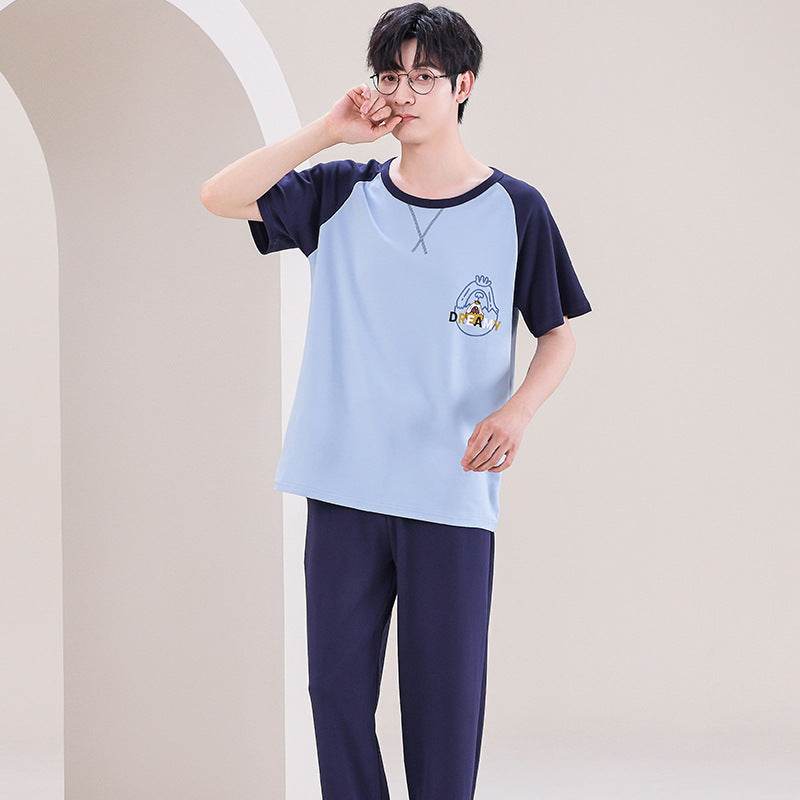 Pajamas Men's Short-sleeved Trousers Summer EX-STOCK Canada