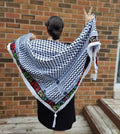 Palestinian Cities Kufiya (Keffiyeh) | Triangle Shawl - Velora Luxury Fashion